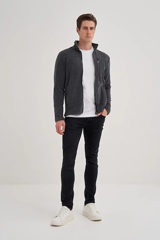 Cazador Caz 56330 Dik Yk. Polar Sweat Hırka Antrasit Antrasit