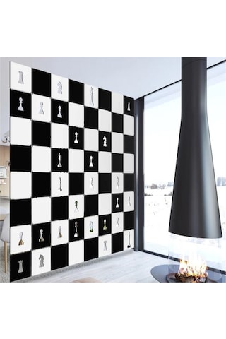 Satranç Takımı Lazer Kesim Paravan, Ahşap Separatör, Oda 4'lü Panel Levha Model21 40 X 40 Cm 16 Set 64 Adet Panel