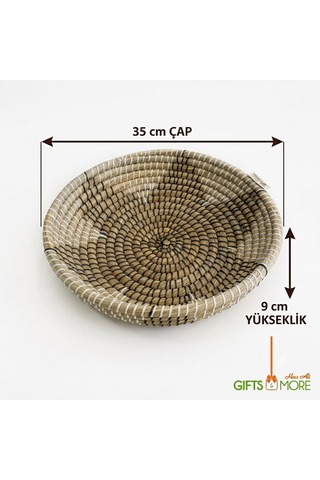 Meyvelik Yuvarlak Sepet Byk 39,5 X 9,5 Cm Bej