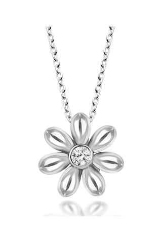 Swarovski Zirconia Papatya Kolye