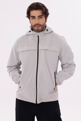 Erkek Kapüşonlu Nova Kumaş Hafif Ve Dayanıklı Şık Mevsimlik Su Ve Rüzgar Geçirmez Yağmurluk Taş