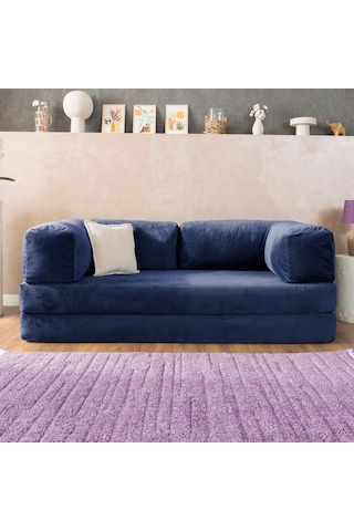 Argimo Godila Çok Amaçlı Sofa Çift Kişilik Yatak Koltuk Lacivert
