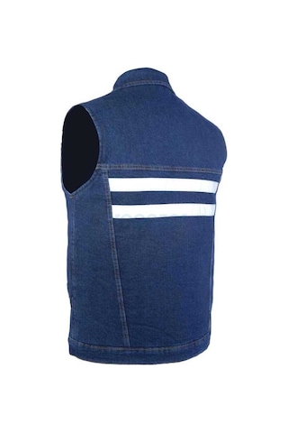 Myform Sona Denim 9128 Kot İş Yeleği Lacivert Mavi