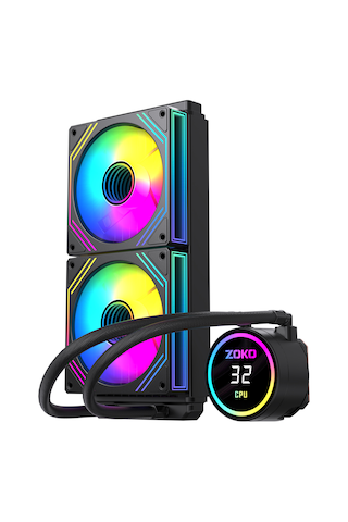 Zoko Twıst 240 Siyah 240mm Argb Fanlı Sıvı Soğutma 240 MM