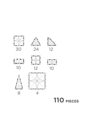 Cleverclixx Inventive Pack Manyetik Bloklar, Intense 110 Parça