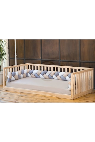 Wood And Montessori Montessori Doğal Ahşap Karyola Kanepe Model MKM20231-00005
