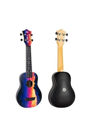 Flight Tus-ee Sunset Elise Ecklund Signature Travel Soprano Ukulele