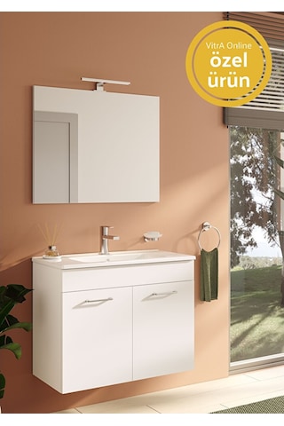 VitrA Ardea Banyo Dolabı Seti 80 Cm 67073 Parlak Beyaz