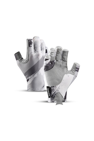 Kyncılor Parmaksız Nefes Alabilen Balıkçı Eldiveni Gri