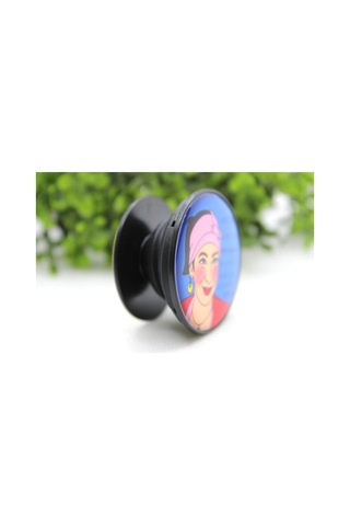 Popsocket Telefon Tutacağı Desenli Ve Baskılı Parmak Tutucu Akrobat Siyah Belirtilmemiş Plastik Cn N