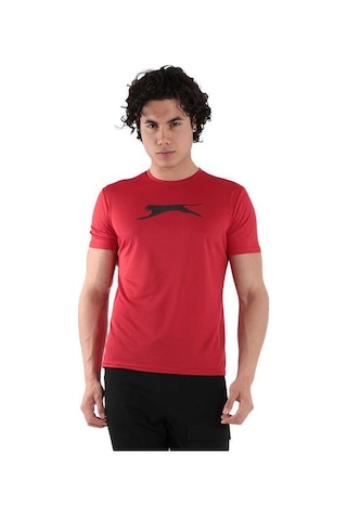 Slazenger Olja-kırmızı Erkek T-shirt St12te219-600 Kırmızı-kırmızı