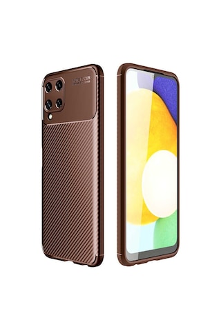 Galaxy A22 4G Kılıf Zore Negro Karbon Tasarım Silikon Kılıf