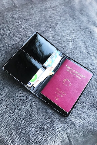 Vip Gift Voyager Rockstar Hakiki Deri Pasaport Kılıfı Pasaportluk Lacivert