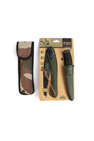 Bahco Laplander Testere Ve Bıçak Seti Özel Taşıma Kılıflı Yeşil Kılıf