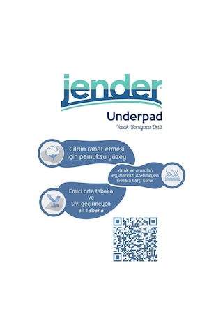 Jender Hasta Altı Serme Bezi 60x90 Yatak Koruyucu Örtü