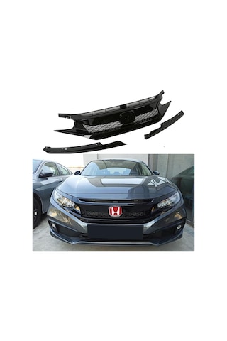 Honda Civic Fc5 Typer Ön Panjur Ve Far Kaşları Makyajlı 2020-2021
