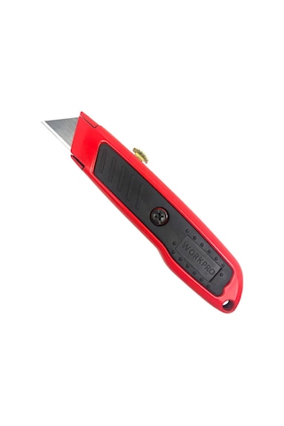Workpro Wp213005 Alüminyum Gövde Geri Çekilebilir Rötuş Maket Bıçağı + 3 Adet Yedek Bıçak