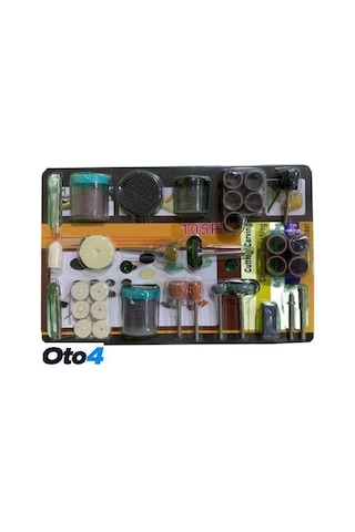 Oto4 Hobici 105 Parça Metal Zımpara Gravür Taşlama Oyma Seti Hobi Kalıpçı Takımı