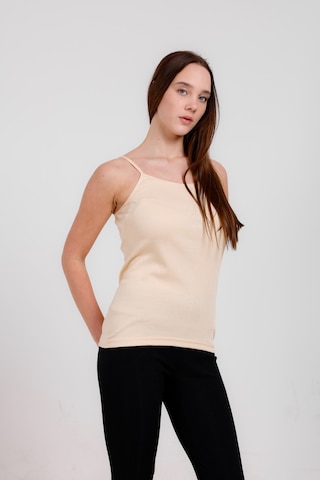 Clara Butik 3'lü Basic Ip Askı Atlet Ten
