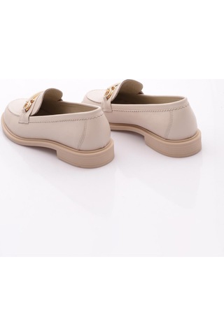 Dgn 6007 Kadin Loafer Ayakkabi Ekru