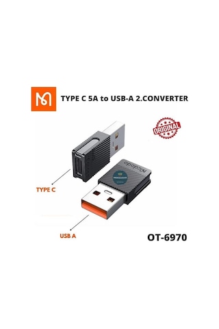 Mcdodo Ot-6970 Type-c To Usb Dönüştürücü Adaptör Siyah