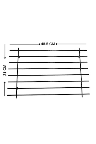 Tekmarked Çok Amaçlı Isıya Dayanıklı Metal Tencere, Tava, Fırın Tepsisi Ve Çaydanlık Altlığı Nihale 48.5x31 Cm