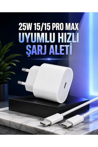 Güç Adaptörü Ve Kablosu Şarj Aleti 15/15 Pro Max Uyumlu Hızlı Şarj 70281139