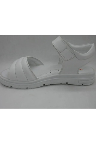 Toddler 491 Beyaz Doğal Deri Anatomik Taban Çocuk Sandalet 31-35 Beyaz