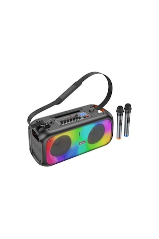 Hoco Bs54 Party Çift Mikrofonlu Bluetooth Rgb Kablosuz Hoparlör -
