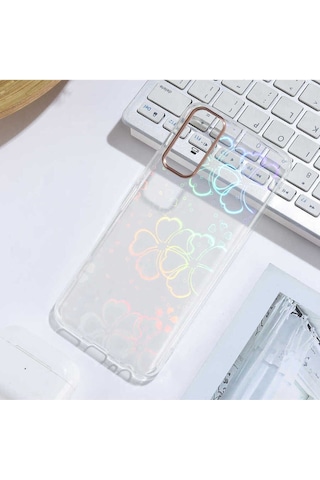 Vivo Y11s Kılıf Zore Sidney Desenli Sert Kapak Flower No3