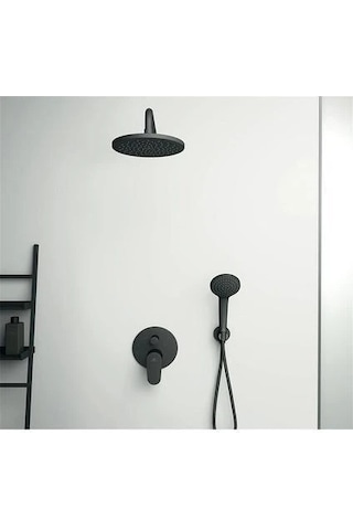 Ideal Standard Cerafine O Mat Siyah Ankastre Duş Sistemi - 2 Yollu - Bd828xg Siyah