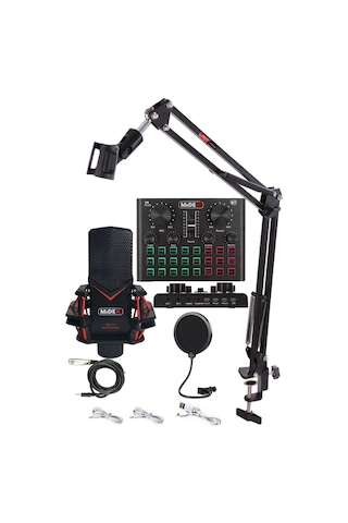 Midex Gmx-1 Record Set Condenser Mikrofon Ses Kartı Canlı Yayın