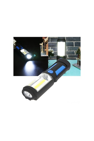 Shineyee Kırmızı Pil Tipli 3w Cob + 0.5w El Feneri, 240 Lumens, 360 Asma Kanca Ve 180 Ayarlanabilir Tabanlı Dışarıda Kullanım Led Işık Kırmızı