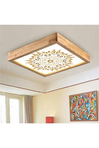 Wood Design World Ahşap Çerçeve Tavan Led Aydınlatma ( Yeni ) (528118681)