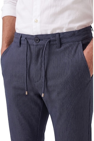 Rizzup Erkek Slim Fit Çizgili Lacivert Kumaş Pantolon İpli Esnek Bel Likralı Spor Pantolon 2700240