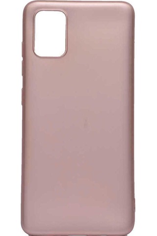 Samsung Uyumlu Galaxy A71 Kılıf Zore Premier Silikon Kapak Rose Gold