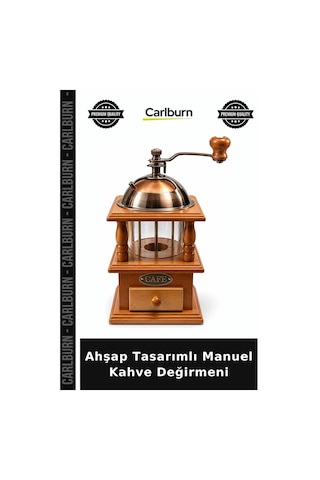 Özel Üretim Mutfak Ahşap Tasarımlı Manuel Kahve Değirmeni Ve Öğütücü Alk6429 Çok Renkli