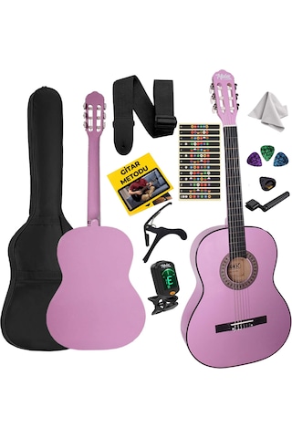 Cg-36pu-pak Kaliteli 36 İnç 3/4 Juniur Çocuk Gitar Seti 8-12 Yaş