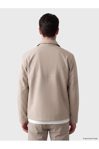 Lcwaıkıkı Classic Bej Regular Fit Dik Yaka Erkek Ceket
