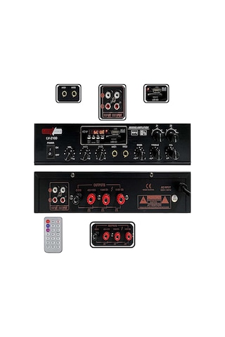 Lastvoice Black Large Plus Paket-1 Hoparlör ve Anfi Anons Ses Sistemi Seti