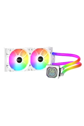 Gamepower Skadi Square 240 Argb Beyaz Rgb Borulu 240mm Cpu Sıvı