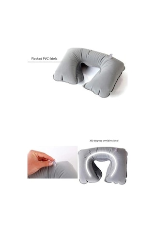 Seyahatyastığı Ortopedik Şişirilebilir Konforlu Ergonomik Araba Yolculuk Araç Boyun Seyahat Yastığı
