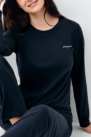 Pierre Cardin 9109 Modal Uzun Kol Kadın Pijama Takımı V1 Lacivert