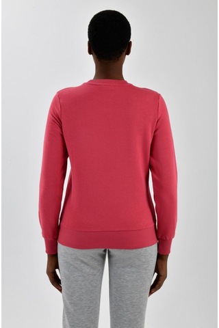United Colors of Benetton Kadın Sol Göğsü Logo Detaylı Sweatshirt Gülkurusu