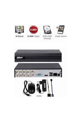 Xvr1b08ı-t Wizsense 8 Kanal Dvr Güvenlik Kamera Kayıt Cihazı