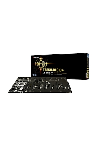 Biostar TB360-BTC D+ Intel B360 SODIMM DDR4 LGA1151 8'li Ekran Girişli Mining Anakart