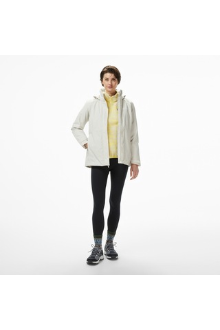 Jack Wolfskin Rotwand 3in1 Kadın Krem Outdoor Ceket A60333 Krem