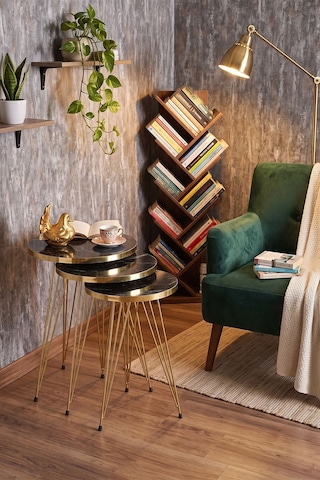 Bşkvirgo Zigon Sehpa Gold Bendir Tel Bsk2026 Altın