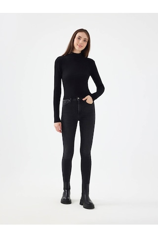 Loft Natalie Skinny Fit Antrasit Kadın Jean Pantolon Lf2037055 Antrasit