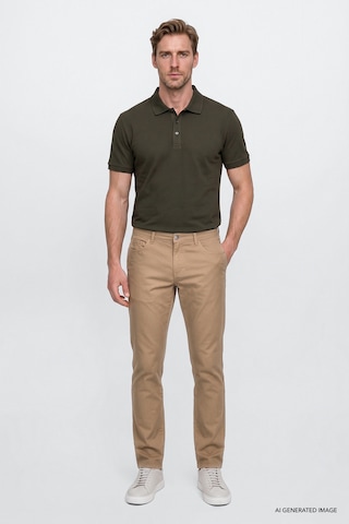 Ac&Co / Altınyıldız Classics Slim Fit Dar Kesim Pamuklu Chino Erkek Pantolon - Camel
